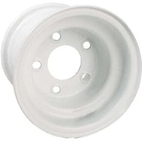 عجلة عربة الجولف من الفولاذ الأبيض GTW | 8x3.75 | توسيط | نمط العروة ذو 5 فتحات in Kuwait