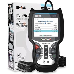اينوفا 5210 - ماسح رموز تشخيص OBD2 - قراءة/مسح رموز ABS وعرض البيانات المباشرة واختبار نظام شحن البطارية/البطارية in Saudi Arabia