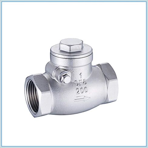 Stainless Steel Wire Mouth Horizontal Non-Return Valve 304 Stainless Steel Female Thread Swing Check Valve for New Cars (Specification : 1") in Saudi Arabia