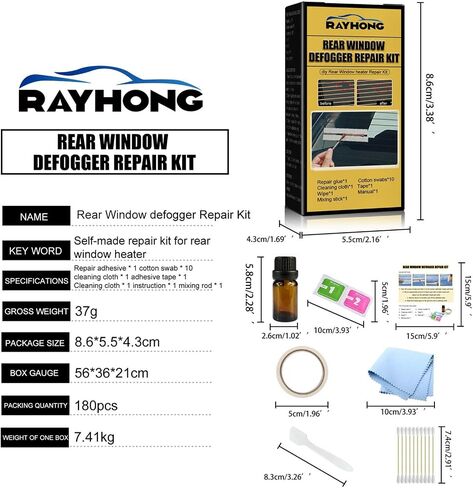 Car Defroster Repair Kit, Rear Window Defogger, Grid Lines Repair Kit Scratched Defroster Window Repair Kit Broken Grid Lines Kit Car Repair Tool in Saudi Arabia
