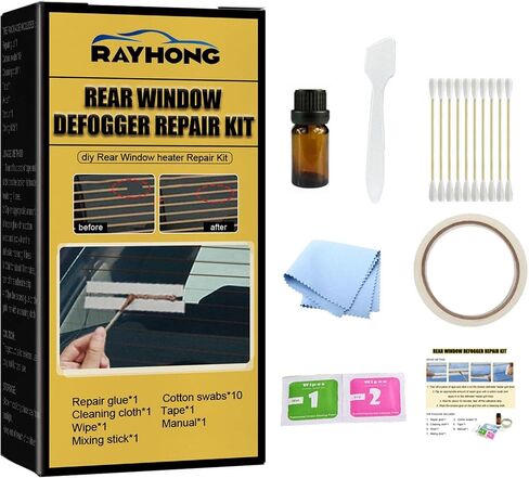 Car Defroster Repair Kit, Rear Window Defogger, Grid Lines Repair Kit Scratched Defroster Window Repair Kit Broken Grid Lines Kit Car Repair Tool in Saudi Arabia