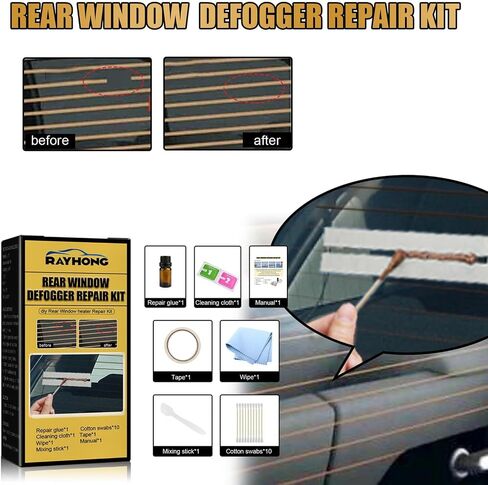 Car Defroster Repair Kit, Rear Window Defogger, Grid Lines Repair Kit Scratched Defroster Window Repair Kit Broken Grid Lines Kit Car Repair Tool in Saudi Arabia