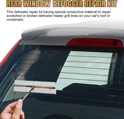 Car Defroster Repair Kit, Rear Window Defogger, Grid Lines Repair Kit Scratched Defroster Window Repair Kit Broken Grid Lines Kit Car Repair Tool in Saudi Arabia