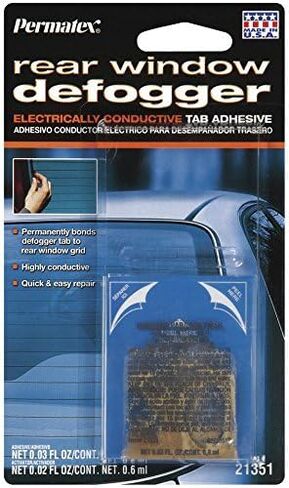 6 Pack Permatex 21351 Electrically Conductive Rear Window Defogger Tab Adhesive - 2 Part Kit in Saudi Arabia