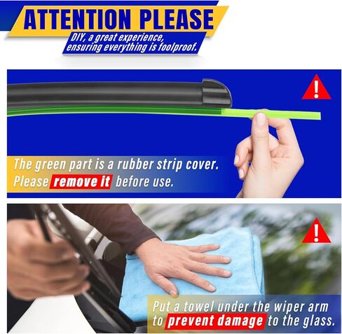 3 wipers Replacement for 2006-2011 Chevy chevrolet HHR, Windshield Wiper Blades Original Equipment Replacement - 18"/18"/11" (Set of 3) U/J HOOK in Saudi Arabia