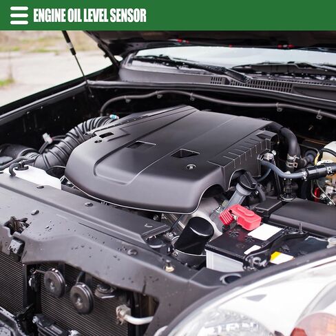 مستشعر مستوى زيت السيارة Motoforti، وحدة إرسال زيت المحرك، لسيارة Audi TT 1998-2010، بلاستيك معدني، 94860614000، لون أسود فضي، 3.66/''x3.27/''x2.64/'' in Kuwait