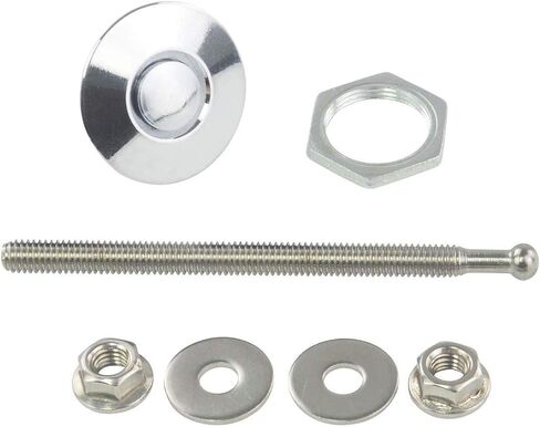 PTNHZ RACING 2pcs 1.25 "عالمي JDM نمط سريع مزلاج الوفير الإفراج السحابة زر ضغط البليت هود دبوس قفل كليب عدة دبابيس سريعة للسيارات السيارات الوفير هود لوحة الترخيص (الأحمر) in Kuwait