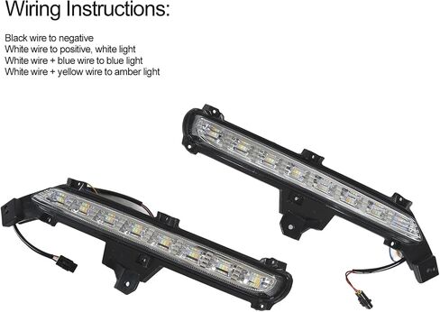 2PCS LED Daytime Running Light, Left Right Sequential 3 Lighting Color DRL Light Replacement for KIA K2 2014?2016 in Saudi Arabia