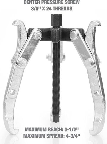 OEMTOOLS 27078 2/3 Jaw 5 Ton Gear Puller, Home Improvement Pulley Puller, 2 Jaw Bearing Puller Tool, 2 Jaw Puller, 3 Jaw Puller, 5 Ton Puller in Kuwait
