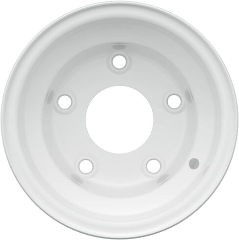 عجلة عربة الجولف من الفولاذ الأبيض GTW | 8x3.75 | توسيط | نمط العروة ذو 5 فتحات in Kuwait