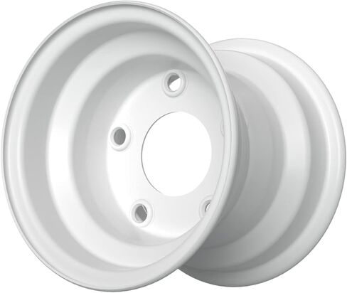 عجلة عربة الجولف من الفولاذ الأبيض GTW | 8x3.75 | توسيط | نمط العروة ذو 5 فتحات in Kuwait