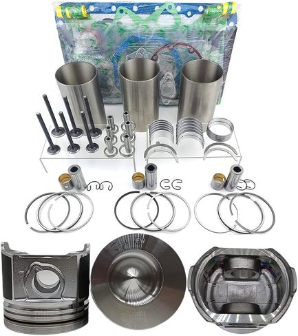 SAMEATU D1803-CR Engine Overhaul Rebuild Kit Compatible with Kubota D1803-CR Engine Rebuild Kit L2800F L3240F L3540GST FT300 STW40 KL34H KL315 Tractor (49MM Piston combustion chamber) 1J801-21111 in Saudi Arabia