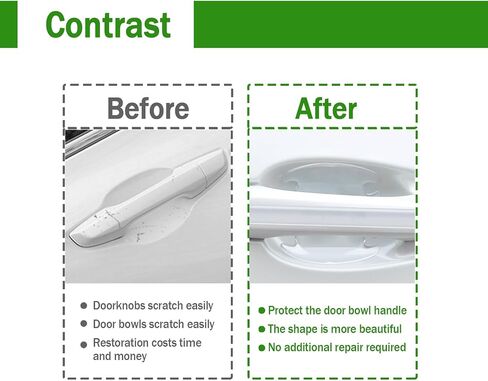 4Pcs 3D Transparent Car Door Bowl Scratch Protector, Universal Bowl Side Paint Protection Stickers, Waterproof Anti-Scratch Paint Invisible Protection Film for Most Models. in Saudi Arabia