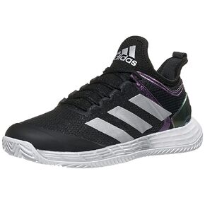 adidas Women's Adizero Ubersonic 4 Clay Tennis Shoe, Core Black/Silver Metallic/Cloud White (US Size 5.5) in Kuwait