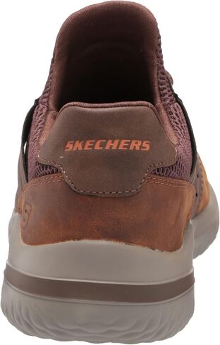 Skechers USA Men's Delson 3.0-Ezra Leather Bungee Lace Slip on Sneaker in Kuwait