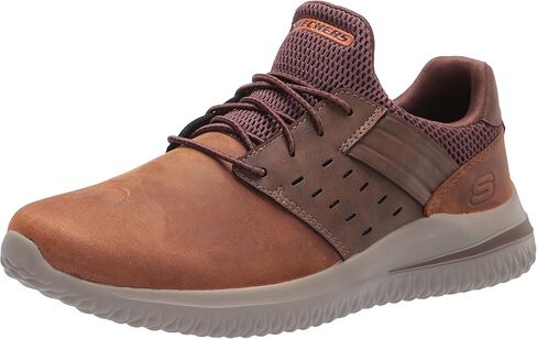 Skechers USA Men's Delson 3.0-Ezra Leather Bungee Lace Slip on Sneaker in Kuwait