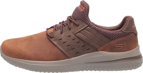 Skechers USA Men's Delson 3.0-Ezra Leather Bungee Lace Slip on Sneaker in Kuwait