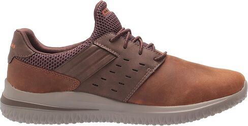 Skechers USA Men's Delson 3.0-Ezra Leather Bungee Lace Slip on Sneaker in Kuwait