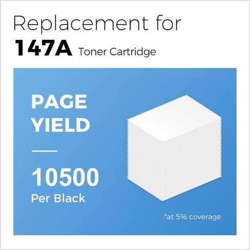 MYCARTRIDGE (147A NO CHIP ) Compatible Toner Cartridge Replacement for HP 147A W1470A 147X W1470X for Enterprise M610 M610dn M611 M611dn M611x M612 Flow MFP M634h M634z Printer (1 Black) 147A Toner in Saudi Arabia
