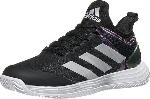 adidas Women's Adizero Ubersonic 4 Clay Tennis Shoe, Core Black/Silver Metallic/Cloud White (US Size 5.5) in Kuwait