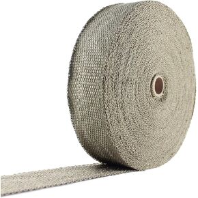 Exhaust Pipe Wrap, Heat Shield Tape in: Fiberglass, Basalt (Titanium), Vermiculite or Foil Faced.
