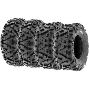 Set of 4 SunF Power.I ATV UTV all-terrain Tires 25x8-12 Front & 25x10-12 Rear, 6 PR, Tubeless A033 in Kuwait