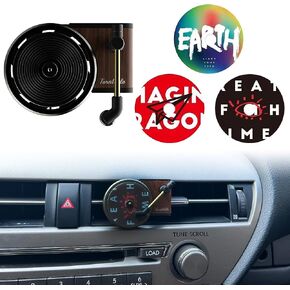 3 قطع من موزع الروائح العلاجية مع مشبك تنفيس السيارة، معطر معطر معطر هواء السيارة ريترو آير فريش كليب معطر هواء مسجل للعطور in Kuwait