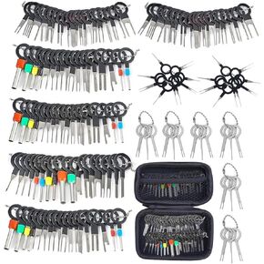 اي زد بي مجموعة ادوات ازالة الاطراف مكونة من 146 قطعة، مجموعة ادوات ازالة الاطراف الطرفية، مجموعة ادوات ازالة دبابيس الموصل الكهربائي للسيارات والاجهزة المنزلية مع شنطة واقية in Kuwait