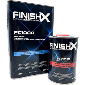 طلاء نهائي نهائي لإعادة طلاء السيارات من FinishX (FC1000-1 جالون) مجموعة 4:1 مع منشط سريع/مقوي (FH1010-1 كوارت) in Kuwait