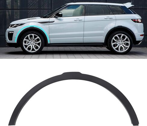 KaiWell Wheel Fender Molding Trim Fit for Land Rover Range Rover Evoque 2012 2013 2014 2015 2016 2017 Fender Flare Strip Front Left Driver Side Black in Saudi Arabia