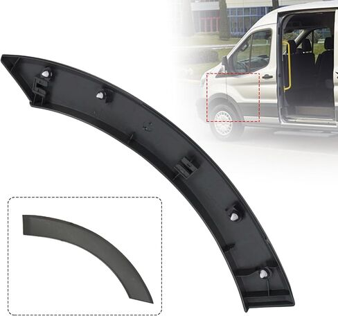 غطاء لوحة تريم على شكل قوس العجلة الأمامية اليسرى للباب الجانبي متوافق مع Ford Transit-150 Transit-250 Transit-350 2.0L 3.5L Cargo Van 2015 2016 2017 2018 2019 BK3Z-61278L01-AA in Saudi Arabia