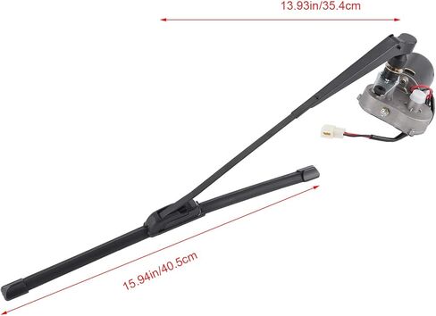 ممسحة زجاج أمامي عدة ممسحة زجاج أمامي كهربائية مجموعة تجميع ممسحة زجاج أمامي ذراع صنبور الماء وعاء خرطوم ل UTV ATV in Kuwait