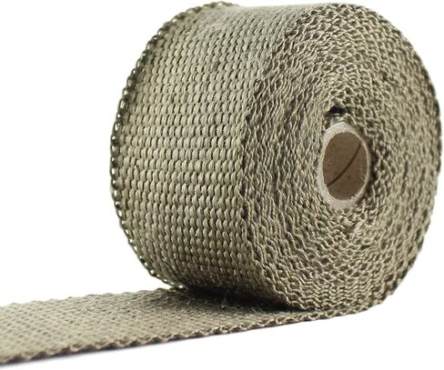 Exhaust Pipe Wrap, Heat Shield Tape in: Fiberglass, Basalt (Titanium), Vermiculite or Foil Faced. in Kuwait