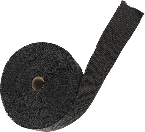 MAHIONG 2 Rolls 2 Inch x 50 Feet Black Exhaust Heat Wrap, Fiberglass Motorcycle Exhaust Wrap with 20pcs Stainless Steel Ties in Saudi Arabia