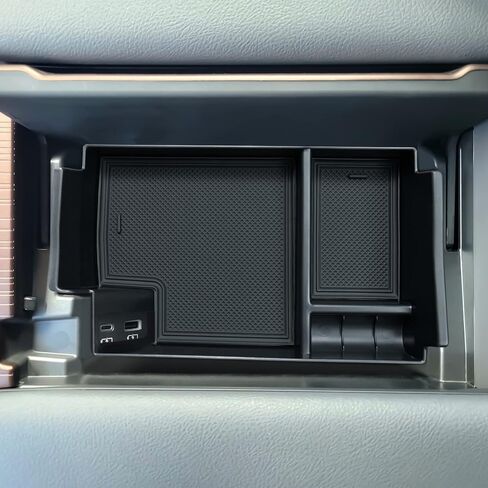 صينية تنظيم وحدة التحكم المركزية من TOPINSTALL متوافقة مع 2023 2022 2021 Toyota Sienna، صندوق مسند الذراع، صينية تخزين ثانوية، حاوية عملات معدنية من بلاستيك ABS in Kuwait
