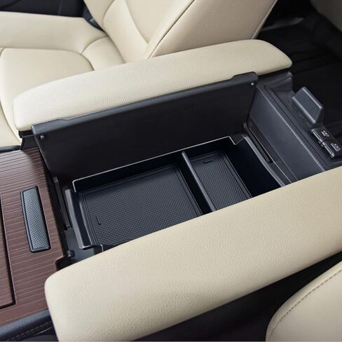 صينية تنظيم وحدة التحكم المركزية من TOPINSTALL متوافقة مع 2023 2022 2021 Toyota Sienna، صندوق مسند الذراع، صينية تخزين ثانوية، حاوية عملات معدنية من بلاستيك ABS in Kuwait