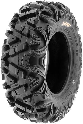 Set of 4 SunF Power.I ATV UTV all-terrain Tires 25x8-12 Front & 25x10-12 Rear, 6 PR, Tubeless A033 in Kuwait