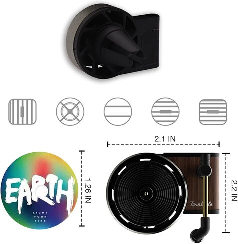 3 قطع من موزع الروائح العلاجية مع مشبك تنفيس السيارة، معطر معطر معطر هواء السيارة ريترو آير فريش كليب معطر هواء مسجل للعطور in Kuwait