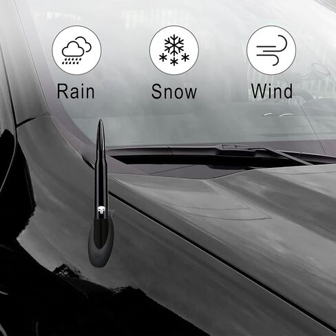 Ajxn 1 PC سيارة رصاصة هوائي الجمجمة، 5.4In مناسبة لفورد F150 رانجلر جيب تشيفي سيلفرادو 1500 2500 3500 HD أفالانش جي إم سي سييرا 1500 2500 3500 دينالي الثقيلة بيك اب الملحقات (الأزرق) in Saudi Arabia