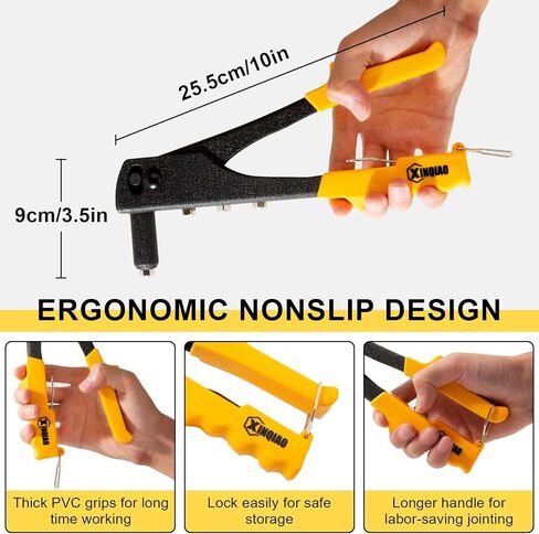 XINQIAO Pop Rivet Gun Kit مسامير برشام ممتازة مع مسامير متضمنة (M 200 برشام) in Kuwait