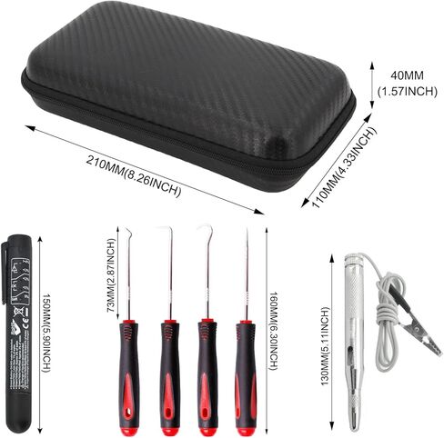 مجموعة ادوات ازالة الاطراف 86 قطعة من اورميتش مع مفك براغي مانع تسرب زيت السيارة واختبار سائل الفرامل واختبار دائرة ضوء السيارة، مجموعة استخلاص طرف الدبوس، مجموعة ادوات استخلاص دبوس موصل الاسلاك in Kuwait