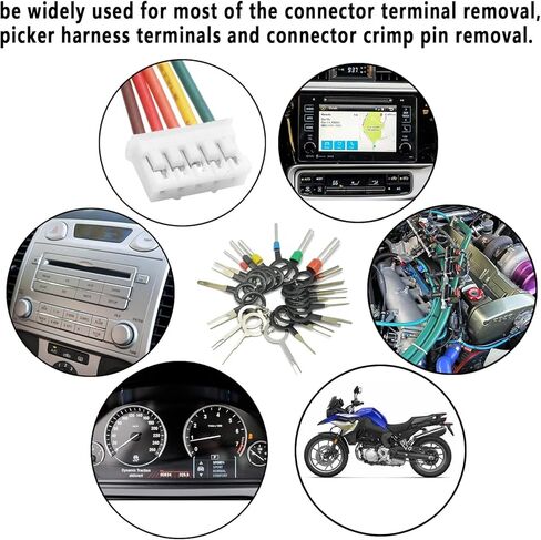 مجموعة ادوات ازالة الاطراف 86 قطعة من اورميتش مع مفك براغي مانع تسرب زيت السيارة واختبار سائل الفرامل واختبار دائرة ضوء السيارة، مجموعة استخلاص طرف الدبوس، مجموعة ادوات استخلاص دبوس موصل الاسلاك in Kuwait