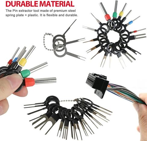 اي زد بي مجموعة ادوات ازالة الاطراف مكونة من 146 قطعة، مجموعة ادوات ازالة الاطراف الطرفية، مجموعة ادوات ازالة دبابيس الموصل الكهربائي للسيارات والاجهزة المنزلية مع شنطة واقية in Kuwait