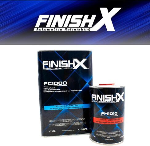 طلاء نهائي نهائي لإعادة طلاء السيارات من FinishX (FC1000-1 جالون) مجموعة 4:1 مع منشط سريع/مقوي (FH1010-1 كوارت) in Kuwait
