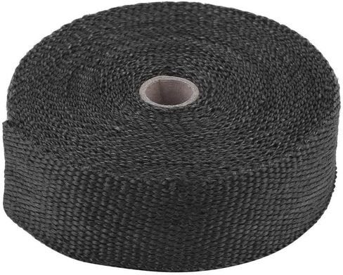 VOWAGH 2" x 50' Exhaust Heat Wrap Roll for Motorcycle Fiberglass Heat Shield Tape with Stainless Ties (Blue) in Kuwait