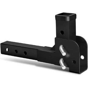 DACK Folding 2" Trailer Hitch Adapter, 800LBS 2 inch Receiver Hitch Adapter Trailer Hitch Cargo Wheelchair Carrier Adapter Compatible with 2 Inch Trailer Hitches in Kuwait