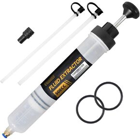 Fluid Extractor, Extraction&Fill Pump,Fluid Syringe Pump Manual Suction Vacuum Fuel Car Transfer (200cc)