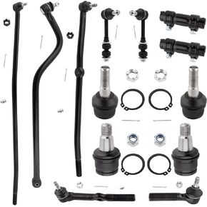 BOXI (Set of 13) Front Suspension Kit Sway Bar Link Tie Rod Ball Joints Track Bar Fit for Dodge Ram 2500 3500 1995 1996 1997 | 4WD Models After 2/7/94 Dana 60 ONLY | DS1308 DS1309 ES3248 ES2012 K7280 in Saudi Arabia