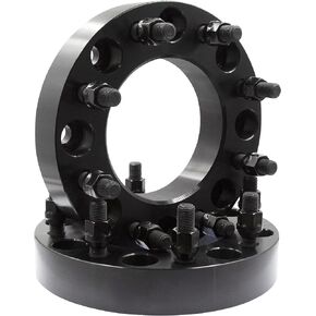 Wheel Accessories Parts 2 Pcs STEEL Hub Centric Wheel Spacers 8 on 180mm 1.50 Thick 14mm 1.50 14x1.50 Thread Stud 124.1mm Hub Fits 2011+ Chevy Silverado GMC Sierra 2500 3500 Single Rear Wheel Vehicles