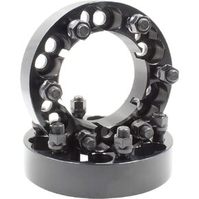 Wheel Accessories Parts 2 Pcs Multi Drill Wheel Spacer 6 on 5.50 and 6 on 135mm 1.50" Thick 14mm 1.50 14x1.50 Thread Stud 108mm Hub Fits Adapts Ford Chevy and GMC Trucks to Chevy GMC Wheels